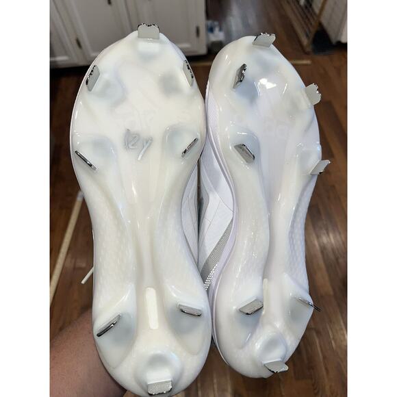 adidas Icon 7 BOOST Baseball Metal Cleats White Silver S23847 Men's Size 7 - Picture 12 of 12